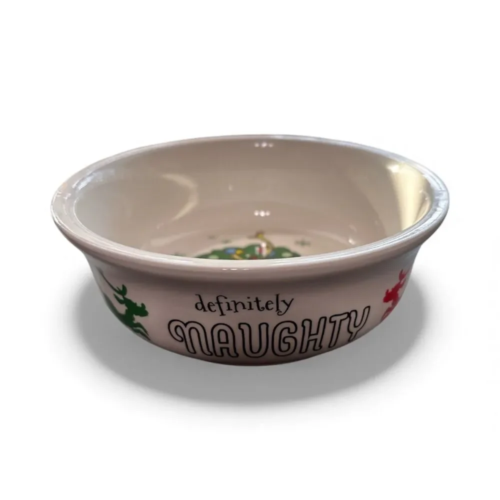 Dr Seuss Christmas The Grinch Dog Bowl 6in.